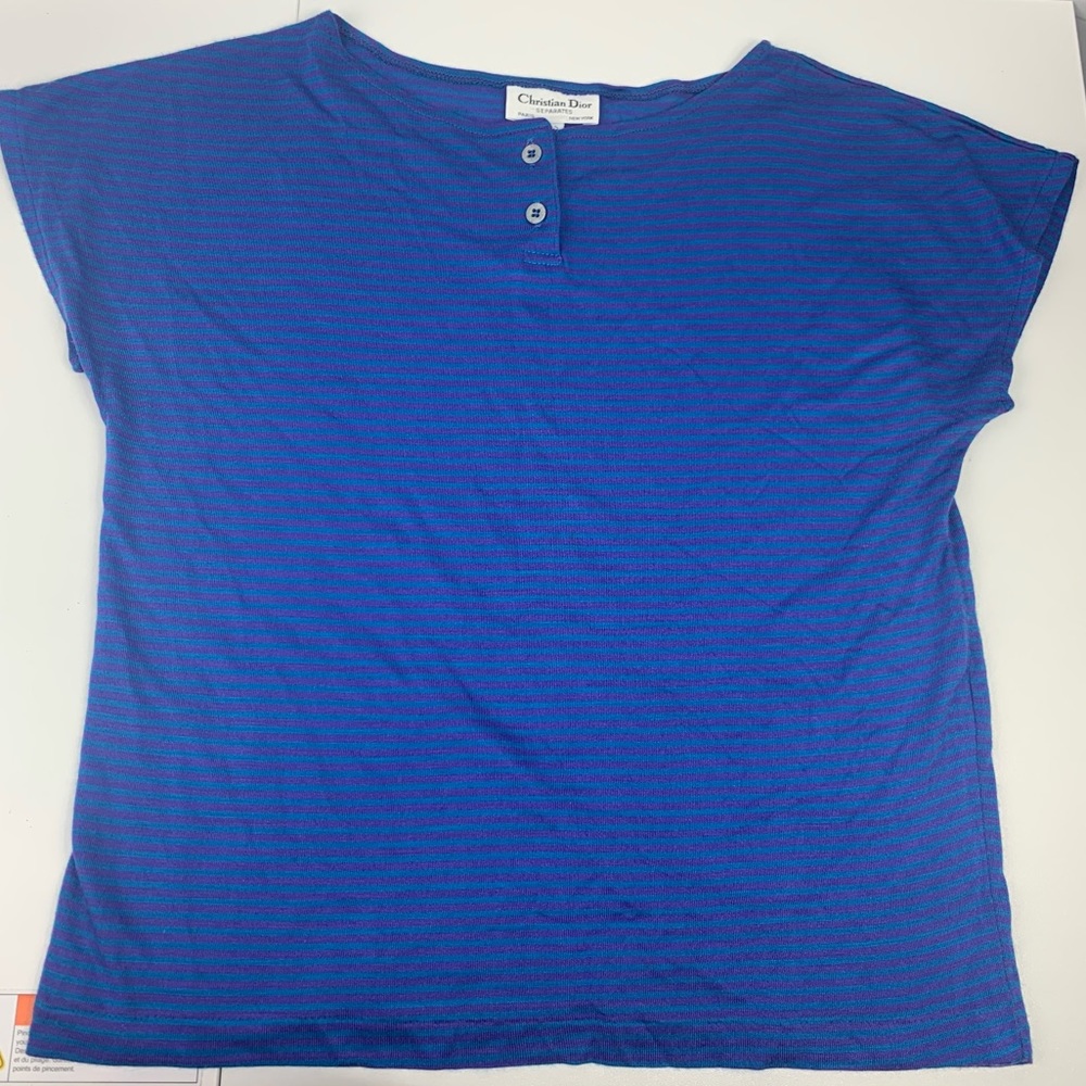 Vintage Christian Dior Separates blue & purple top